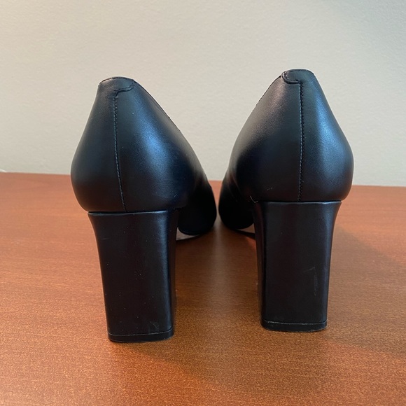 Marc Fisher Zala Block Heel, 5.5, Black leather - Picture 3 of 6